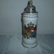 Bierkrug Keramik mit Deckel