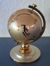 Europa Tisch-Uhr  Globus mit Wecker und Bilderrahmen 1950er Jahre