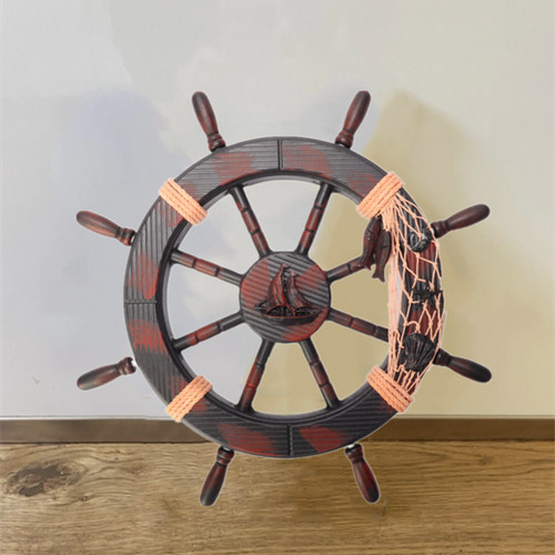 Steuerrad 45cm holz schiff - 45cm,