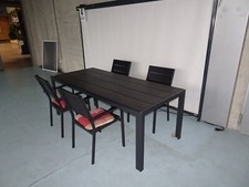 Garten - Tischgarnitur Alu / Kunststoff Jutlandia Maderup 250cm x 80cm unbenutzt
