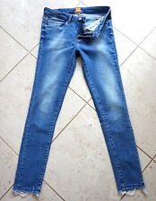 Hugo Boss Orange Label Damen Jeans Skinny W27/L30 blau Used Stretch