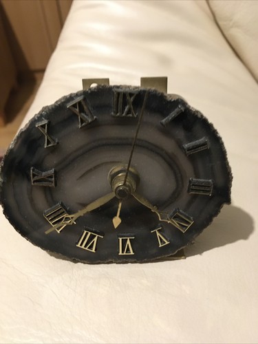 Tisch uhr antik naturstein - uhr,