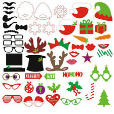 50x Weihnachten Foto Verkleidung Photo Booth Partyzubehör Partymitbring Hochzeit