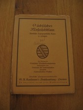 altes Messtischblatt Sachsen