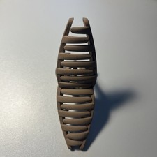 schöne Haarklammer Haarkrebs Haarspange Innenzahnung camel braun 11cm*5cm 