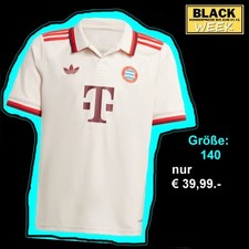 NEU Original Adidas Kids Ausweich Trikot Größe 140 FC Bayern München NEU