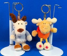 2x NICI RENTIER ELCH Weihnachtselch blau orange Winter Weihnachten 13+ 9cm