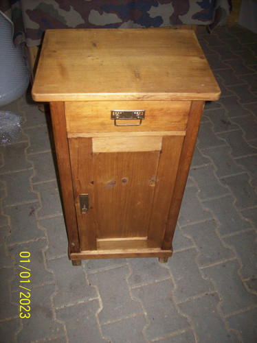 Antiker weichholz nachtschrank - weichholz,