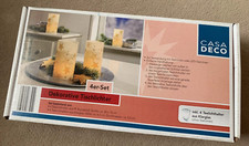 Dekorative Tischlichter  Teelichter 4er Set   Weihnachts-, Sterne  Motiv 