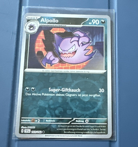 Pokémon tcg apollo 103 162 - apollo, |