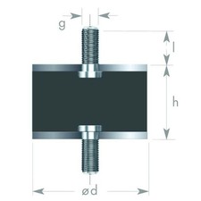Gummipuffer agag m16 - gummipuffer, m3-m16