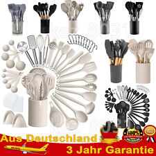 Profi Kochbesteck-Set Silikon/Holz Kochgeschirr Set, Küchengerät 12/43-Stück DHL
