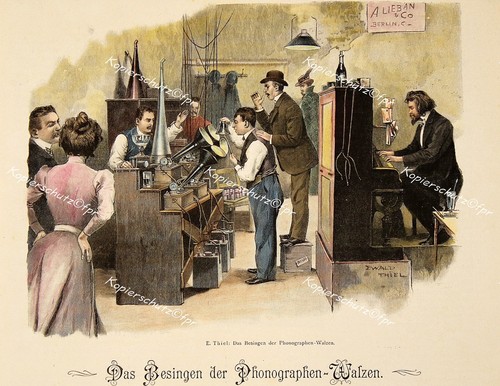 Singen phonograph walze - singen,