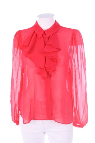 Zara volant bluse - volant-bluse, pink