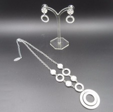 L867⭐⭐ RICARDA M. KRISTALL-GLAS-SET Kette & Ohrschmuck *HSe * QVC ⭐⭐