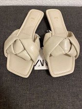 Zara geflochtene Ledersandale Leder Pantolette Sandalen * Ausverkauft * 36 * Neu