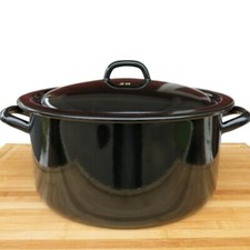 Riess Emaille Topf schwarz 32