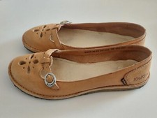 Damen Schuhe Ballerina Marke Kickers Leder natur Gr. 39