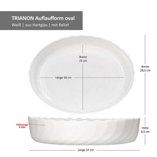 Trianon auflaufform oval groß - trianon,