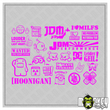 25x JDM Drifter Sticker 1:10