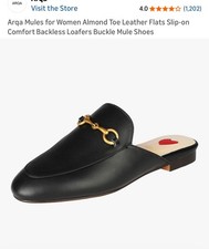 Arqa mules almond toe - , leather