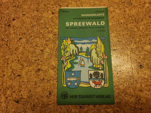 Wanderkarte spreewald ddr - wanderkarte, (ddr