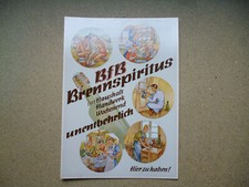 BFB Brennspiritus unentbehrlich Offenbach/M. Orig. altes Pappschild 1950er Jahre