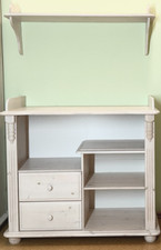 ? Hochwertige Wickelkommode mit Wandregal aus massivem Holz, Stabil & neuwertig