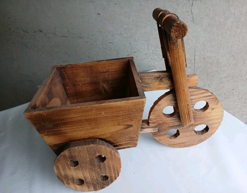 Dreirad blumentopf holz - dreirad,