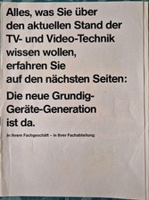 Grundig Geräte Werbung