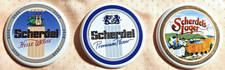 Brauerei Scherdel Hof,  3 Porzellan Schilder, NEU, rar