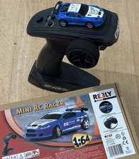 Reely Mini Racer Blau-Weiß Brushed 1:64 RC Modellauto Elektro Straßenmodell (C9)
