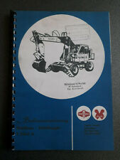 NVA / DDR BAGGER T 174-2 A  BETRIEBSANLEITUNG HANDBUCH WEIMAR,FORTSCHRITT
