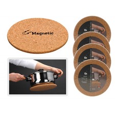 4x Magnetischer Kork-Untersetzer Topf- Pfannen-Untersetzer gegen Hitze hitzebest