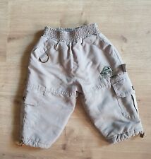 Jungen Baby Hose Gr 68 Warme Cargo Hose Gefüttert Gummibund Zugband | Gut