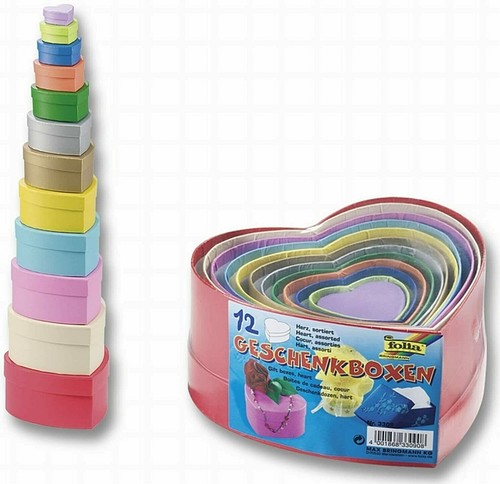 Folia geschenkboxen herzen - geschenkboxen, "