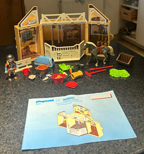 Playmobil pferdestall box 5418 - playmobil,