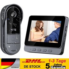 Funkklingel Türklingel Video Doorbell HD WiFi Nachtsicht Kamera mit 4,3" Monitor