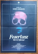 Filmplakat FEUERTANZ A0 Horror 1980 Dario Argento HORROR INFERNAL seltenes EA