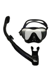 Cressi F1 + Dry Combo Konturfreie Maske + Schnorchel Dry Combo Unisex-Tauchset