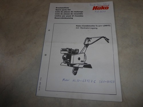 Orig ersatzteilliste hako - orig.,