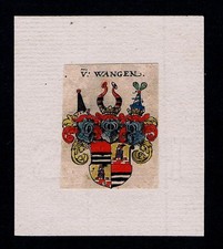 17.Jh. - von Wangen Wappen