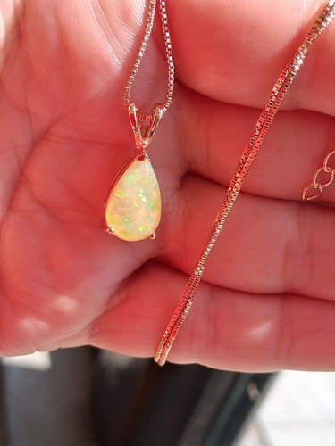 Jewerly halskette feuer opal - feuer,