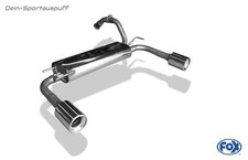 Fox Edelstahl Duplex Sportauspuff Citroen C1 II je 90mm eingerollt mit Absorber