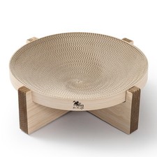 Liegebett aus Wellpappe rund