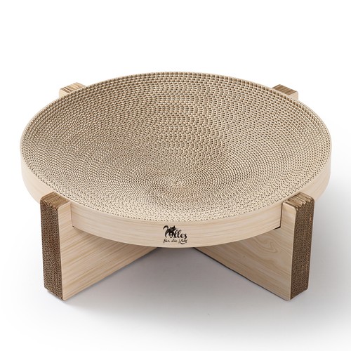 Liegebett aus wellpappe rund - liegebett,