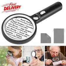 Lupe 30 LED Handlupe mit Licht