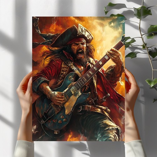Piraten rock roll poster - roll,