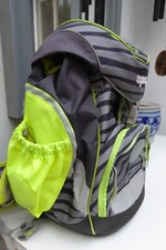 Schulranzen "ERGOBAG", grau/schwarz/grün, 1-4 (6) Schuljahr