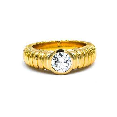 Solitär ring 750 gelbgold - solitär, 750/gelbgold